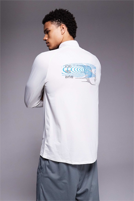 Футболка Stride Energy Dri-FIT с длинным рукавом и полузастежкой-молнией артикул 147141034