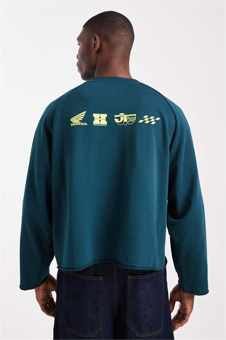Укороченная флисовая кофта Honda JT Racing Crew артикул 150277551