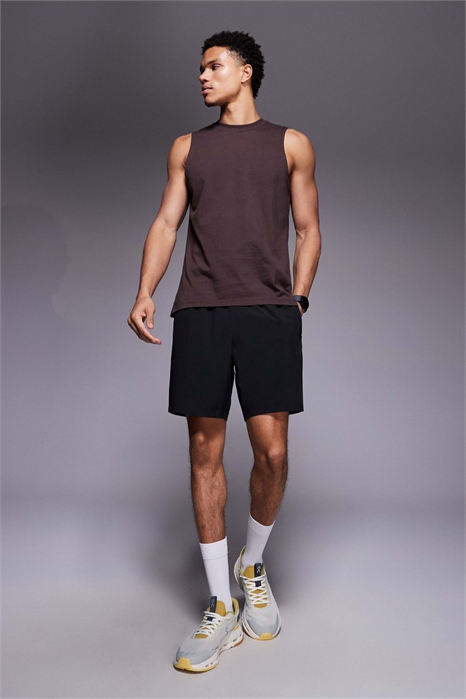 Хлопковая тренировочная майка Icon с откидными рукавами и технологией быстрого высыхания артикул 152426736