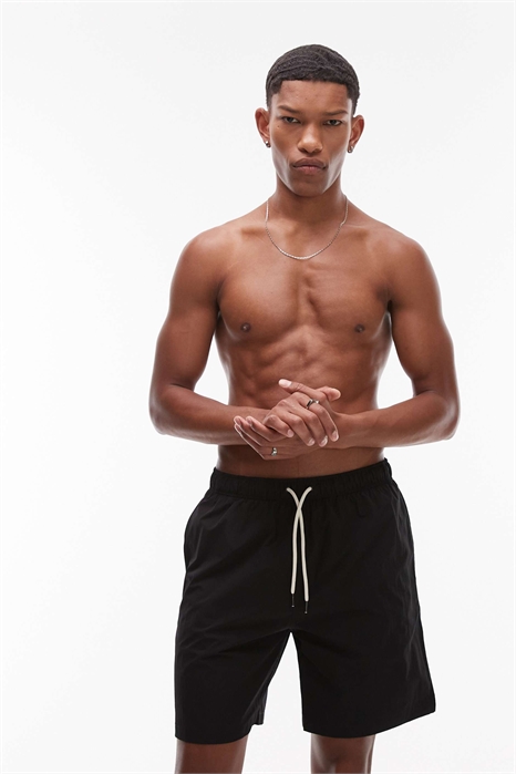 Плавательные шорты средней длины на шнурке артикул 144074981