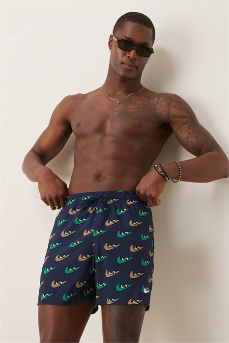 Плавки Nike 5 inch Volley с разноцветным принтом артикул 141105157