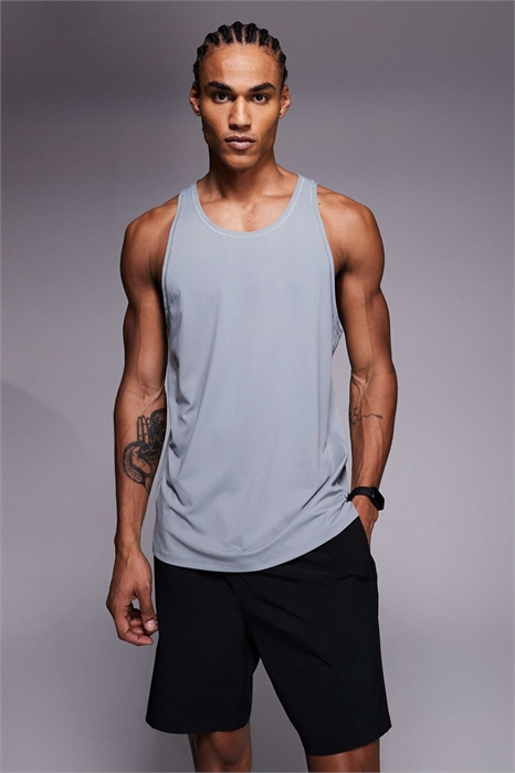 Тренировочный жилет Icon из быстросохнущей сетки с вырезом «под лодку» артикул 151739151