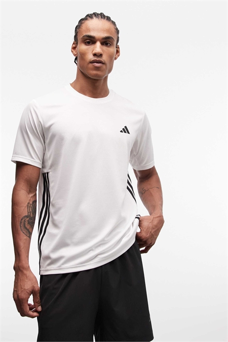 Футболка adidas Training Essentials с тремя полосками артикул 152194688