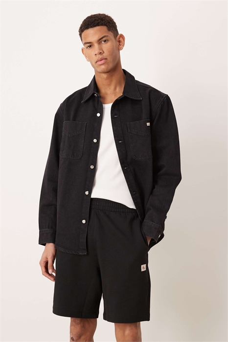 Шорты из махровой ткани с нашивкой артикул 154178660