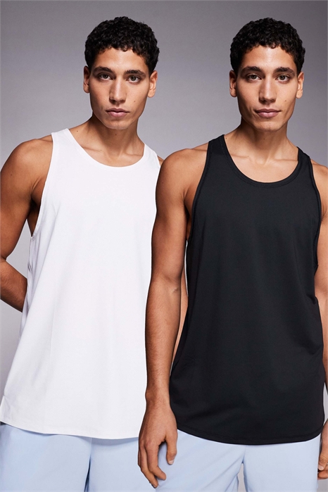 Набор из 2 тренировочных жилетов Icon из быстросохнущей сетки с вырезом «под лопатки» артикул 151739126