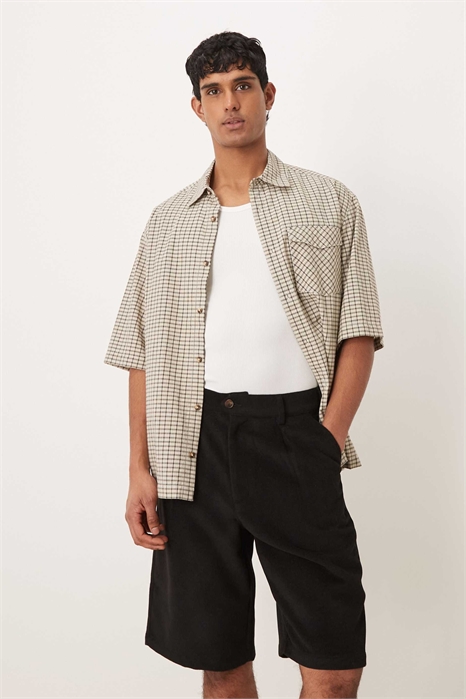 Шорты с двойной складкой артикул 154082795