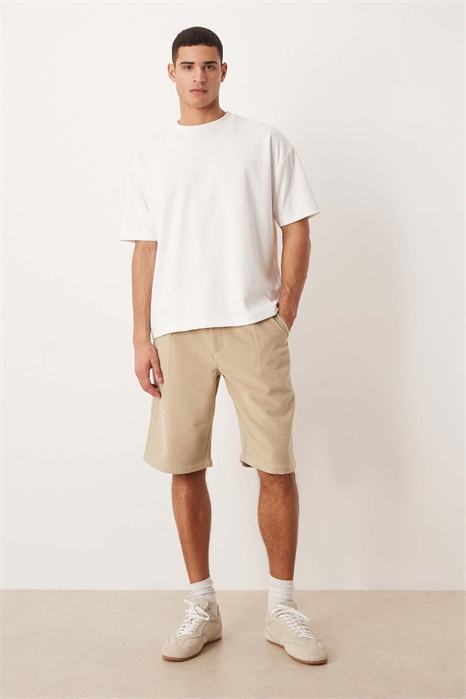 Шорты с двойной складкой артикул 154082797