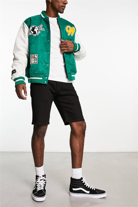 Джинсовые шорты стандартного кроя 405 артикул 127144666