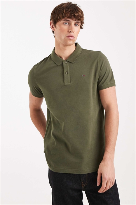 Полурукавная рубашка-поло с узкой планкой артикул 151338417