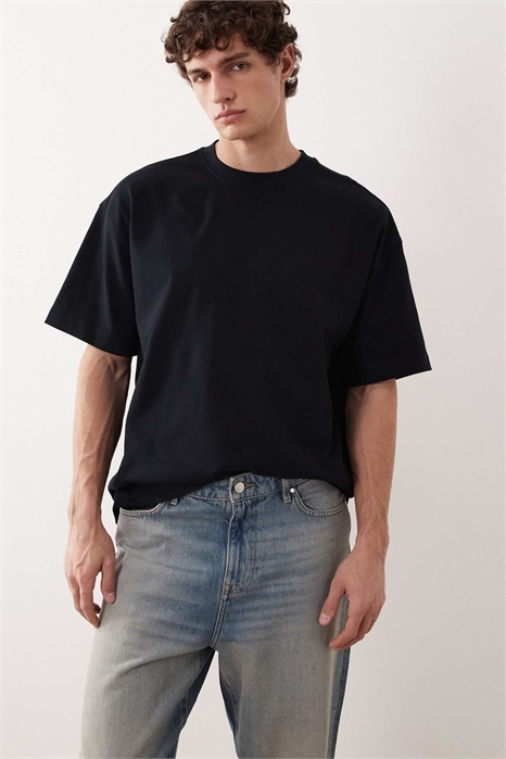 Футболка свободного кроя в стиле супер-хэвивейт артикул 148381398