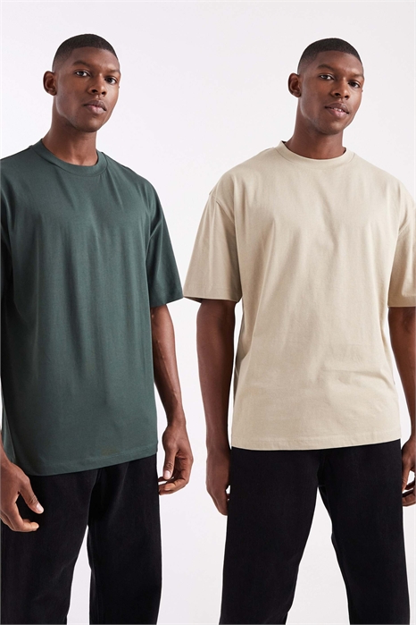 Набор из 2-х футболок свободного кроя Essentials артикул 151022110