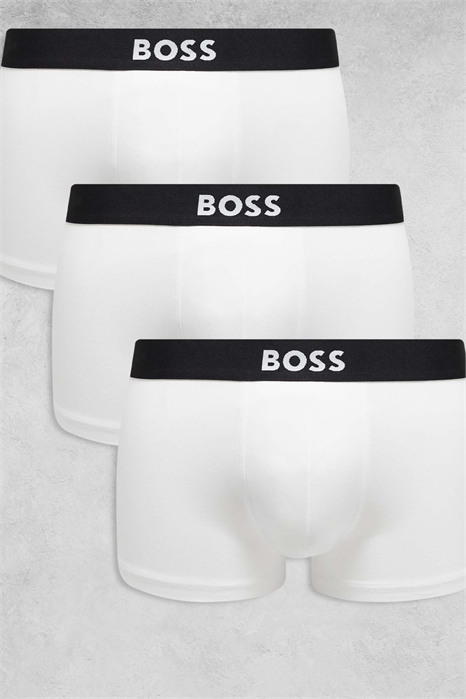 BOSS One Bodywear: комплект из 3-х плавок с логотипом на передней части артикул 148477753