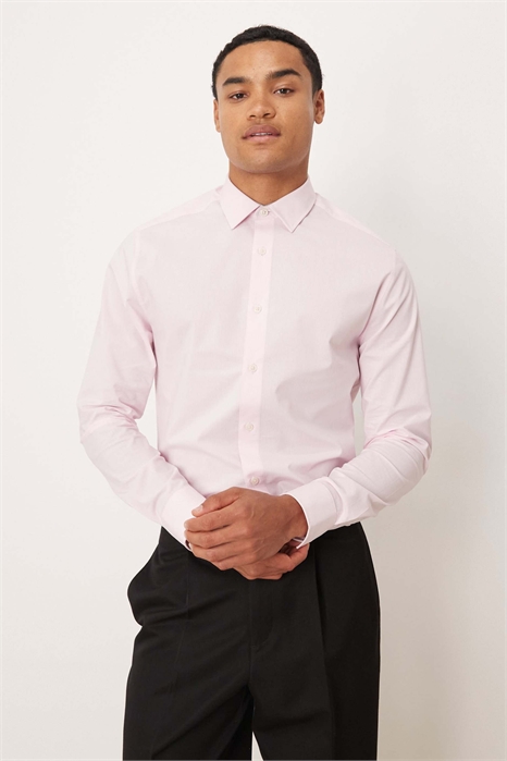 Рубашка приталенного кроя с добби-текстурой артикул 148478180