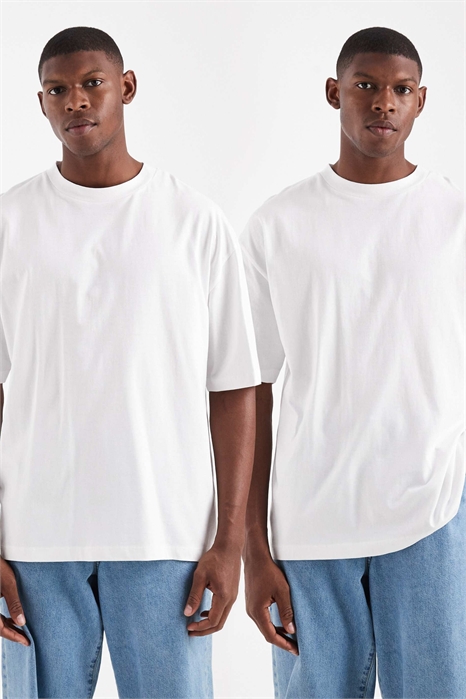 Набор из 2-х футболок свободного кроя Essentials артикул 150987952