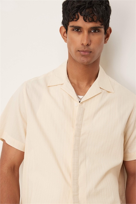 Рубашка прямого кроя с отложным воротником артикул 142682356