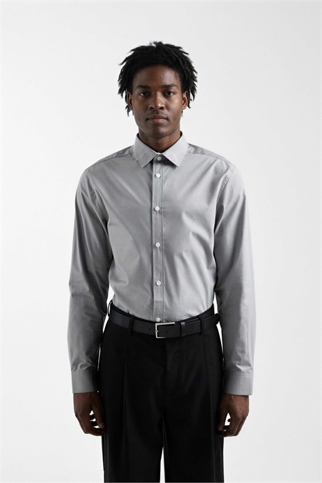 Рубашка из поплина классического кроя артикул 148999548