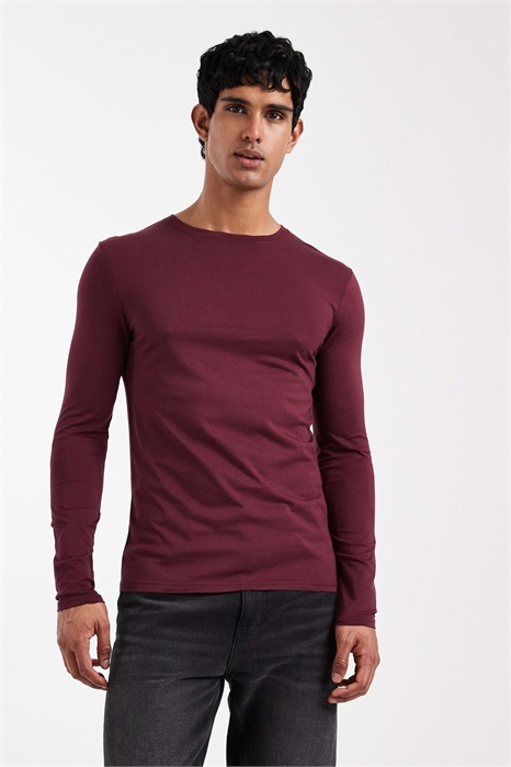 Футболка с длинным рукавом из хлопка SUPIMA® премиум-класса, облегающего кроя артикул 150832797