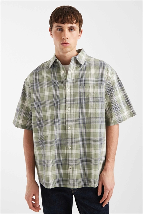 Рубашка в крупную клетку артикул 150830539