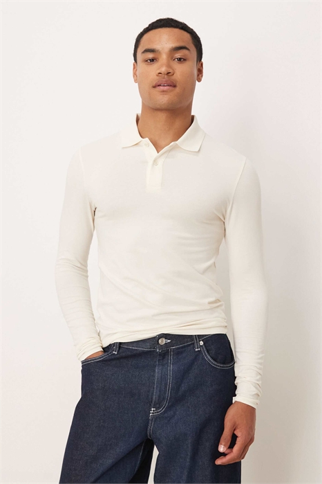 Поло с длинным рукавом Essentials Muscle Fit артикул 148890383