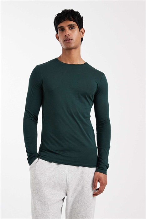 Футболка с длинным рукавом из хлопка SUPIMA® премиум-класса, облегающего кроя артикул 150832872