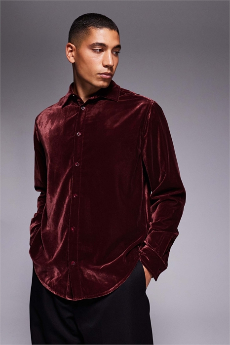 Рубашка из мягкого бархата артикул 151300464