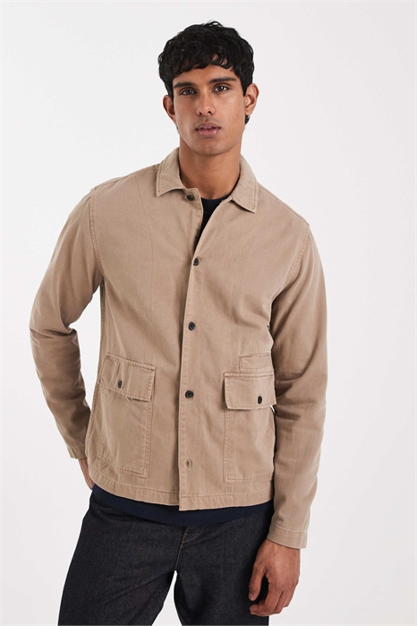 Рубашка из твила с нашивкой артикул 148656481