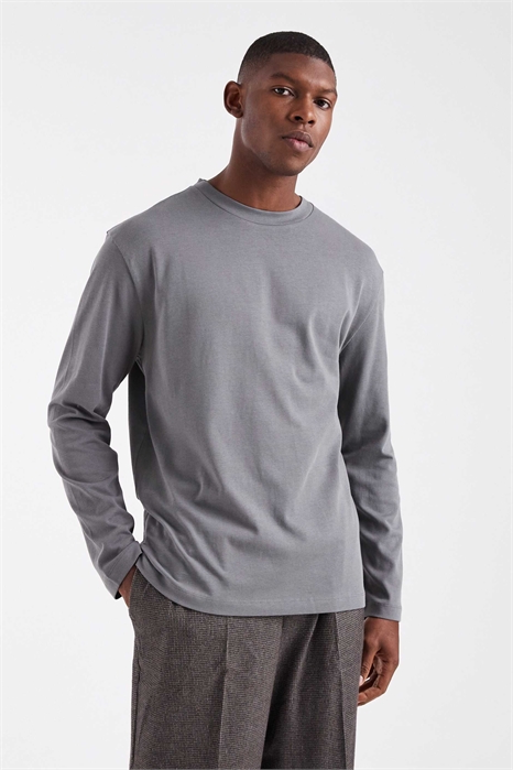 Толстовка из плотной ткани с длинными рукавами артикул 151022241