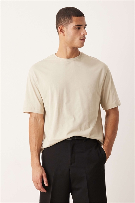 Футболка свободного кроя из хлопка Premium SUPIMA® артикул 148450645