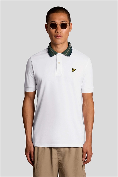 Поло с воротником в клетку артикул 156050745