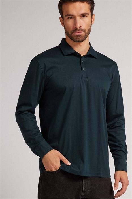 Поло из мерсеризованного хлопка премиум-класса артикул 154060610