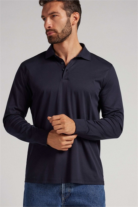 Поло из мерсеризованного хлопка премиум-класса артикул 154060672