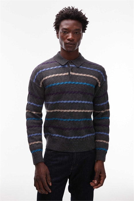 Свитшот-поло с длинным рукавом от Paul Smith артикул 150265318