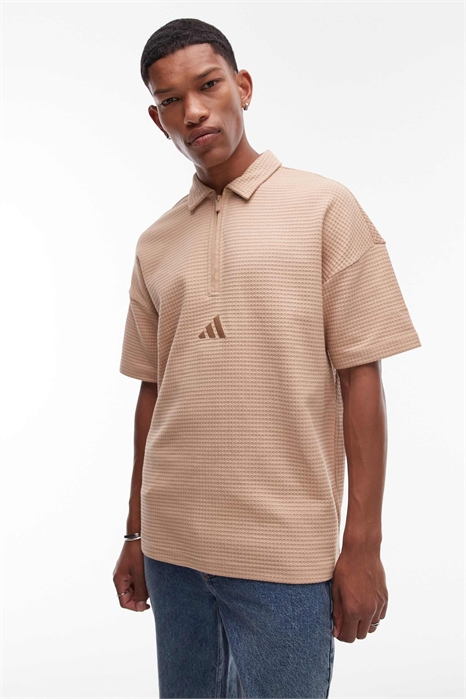 Поло с вафельной текстурой от adidas Sportswear артикул 141911837