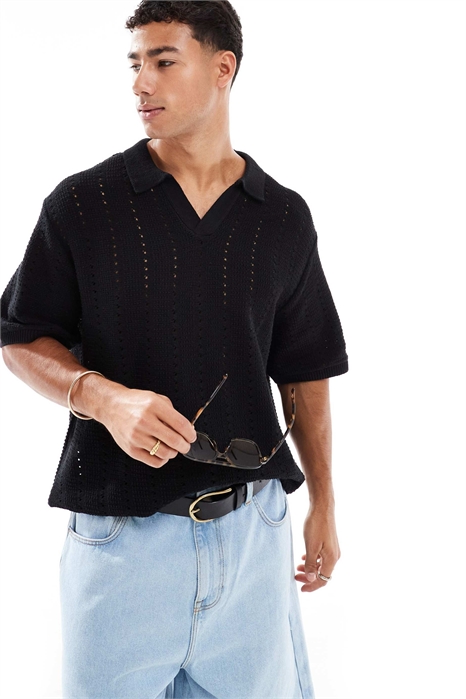 Поло с разрезом на горловине артикул 140915950