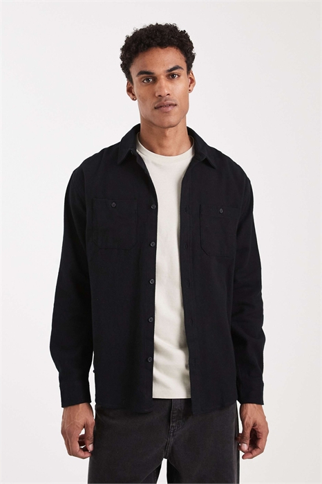 Хлопковая рубашка с пуговицами артикул 154140085