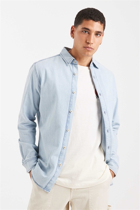 Джинсовая рубашка артикул 153910420