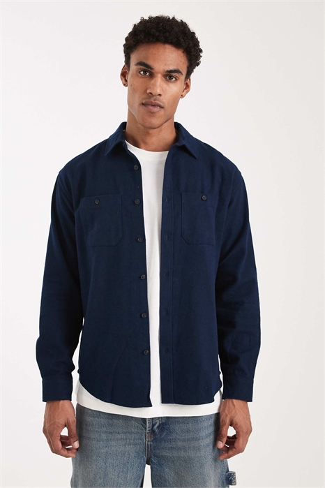 Хлопковая рубашка с пуговицами артикул 154140084