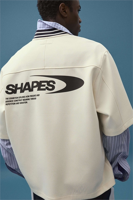 Рубашка с коротким рукавом и принтом, свободного кроя артикул 156032880