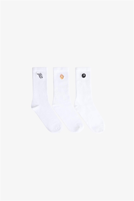 Набор из 3 пар носков с принтом артикул 154896052