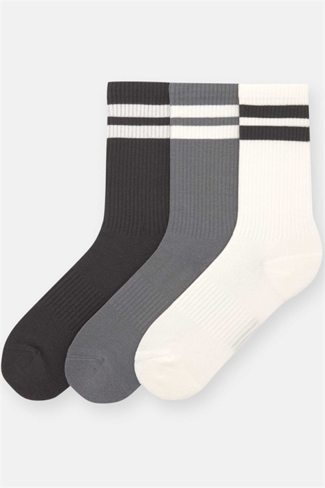 Набор из 3 пар полосатых носков артикул 155002982
