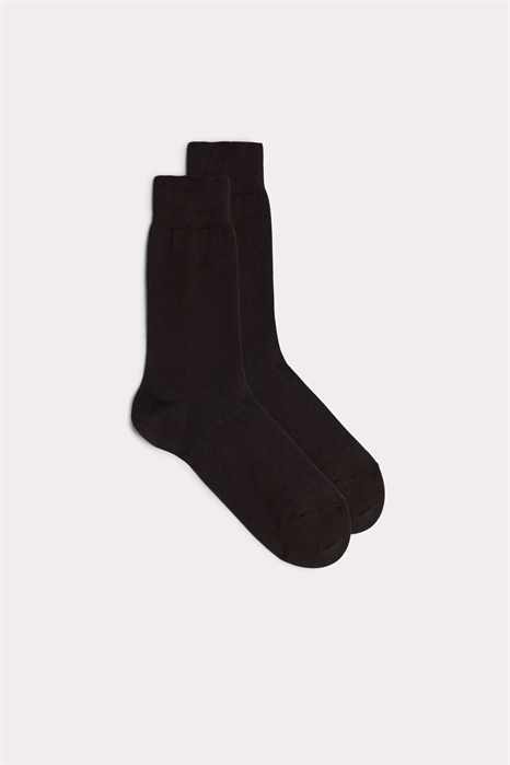 Короткие теплые хлопковые носки артикул 153219063