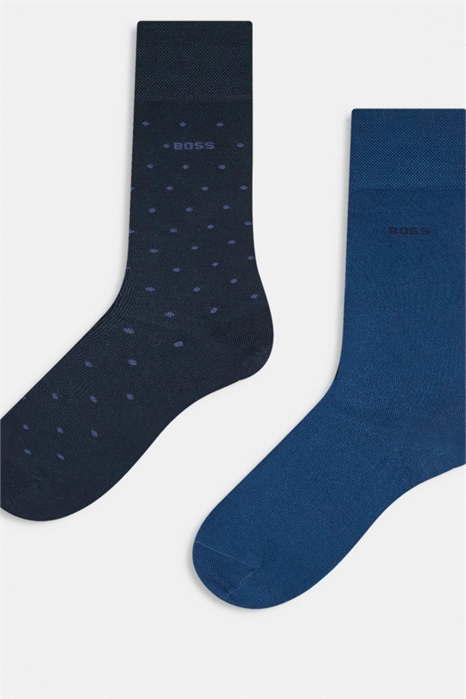 Набор из 2 пар бамбуковых носков с логотипом BOSS Bodywear артикул 154242886