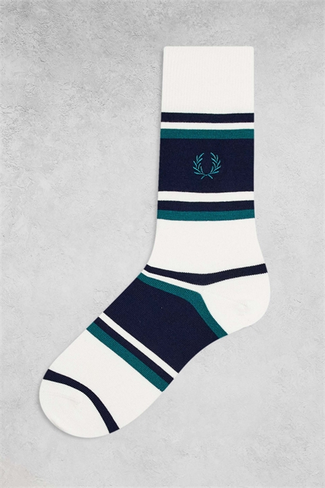 Носки с логотипом в виде теннисных полосок артикул 154716168