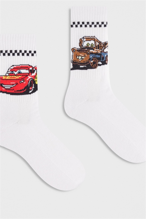 Набор из 2 пар носков с изображением персонажей мультфильма «Тачки» артикул 153981924