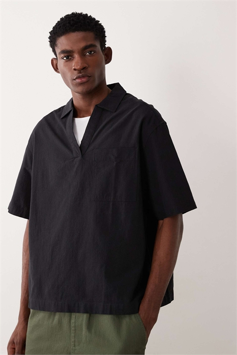 Рубашка свободного кроя с текстурной поверхностью артикул 150505625