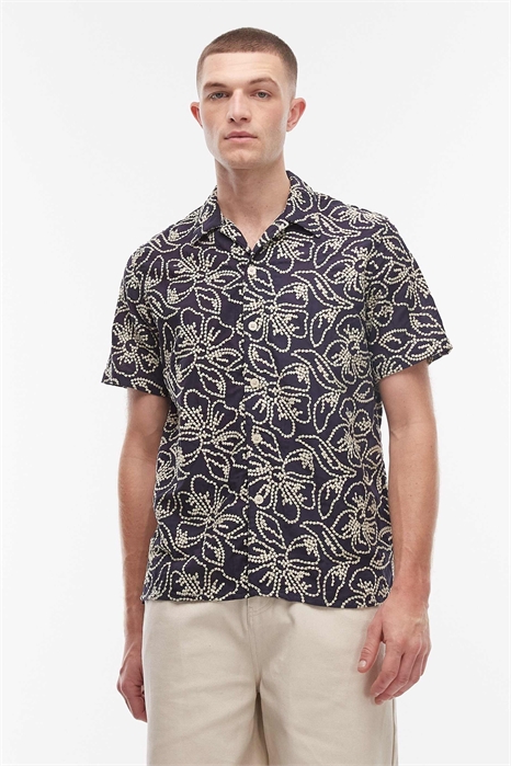 Рубашка с цветочной вышивкой артикул 153144245