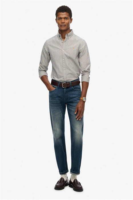 Классическая рубашка-оксфорд с длинными рукавами артикул 155614301