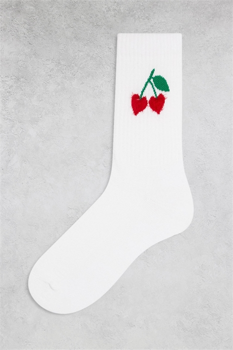 Носки с рисунком в виде сердца из букле артикул 153981927