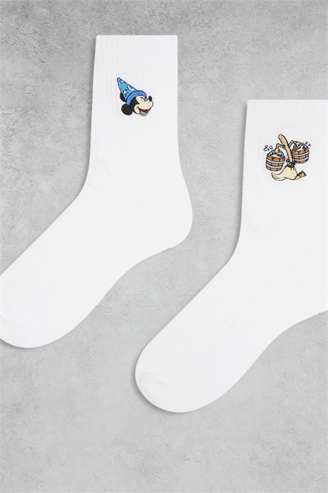 Набор из 2 пар носков с изображением Микки Мауса из мультфильма «Фантазия» артикул 150079047