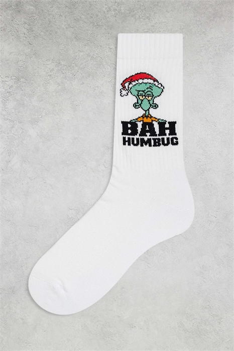 Рождественские носки с изображением Сквидварда артикул 148918565